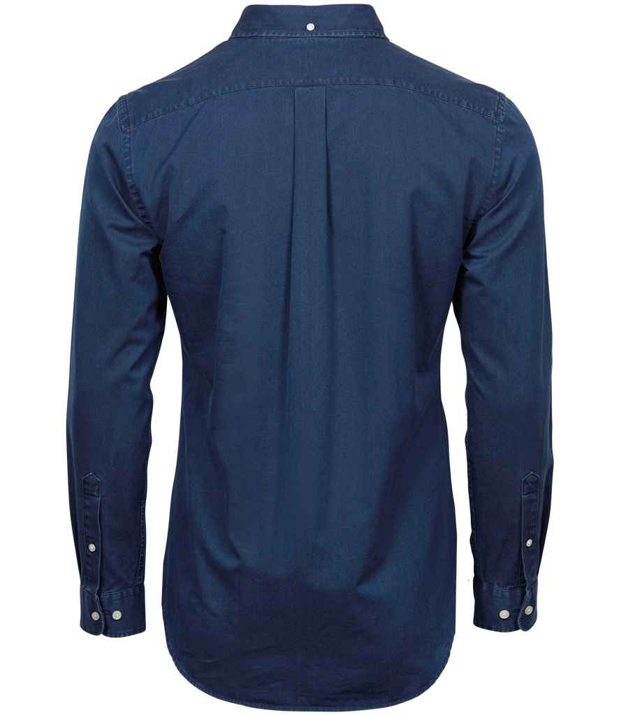 Tee Jays Long Sleeve Casual Twill Shirt | Indigo
