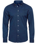 Tee Jays Long Sleeve Casual Twill Shirt | Indigo