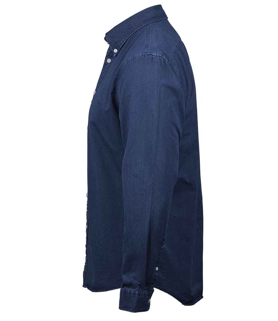 Tee Jays Long Sleeve Casual Twill Shirt | Indigo