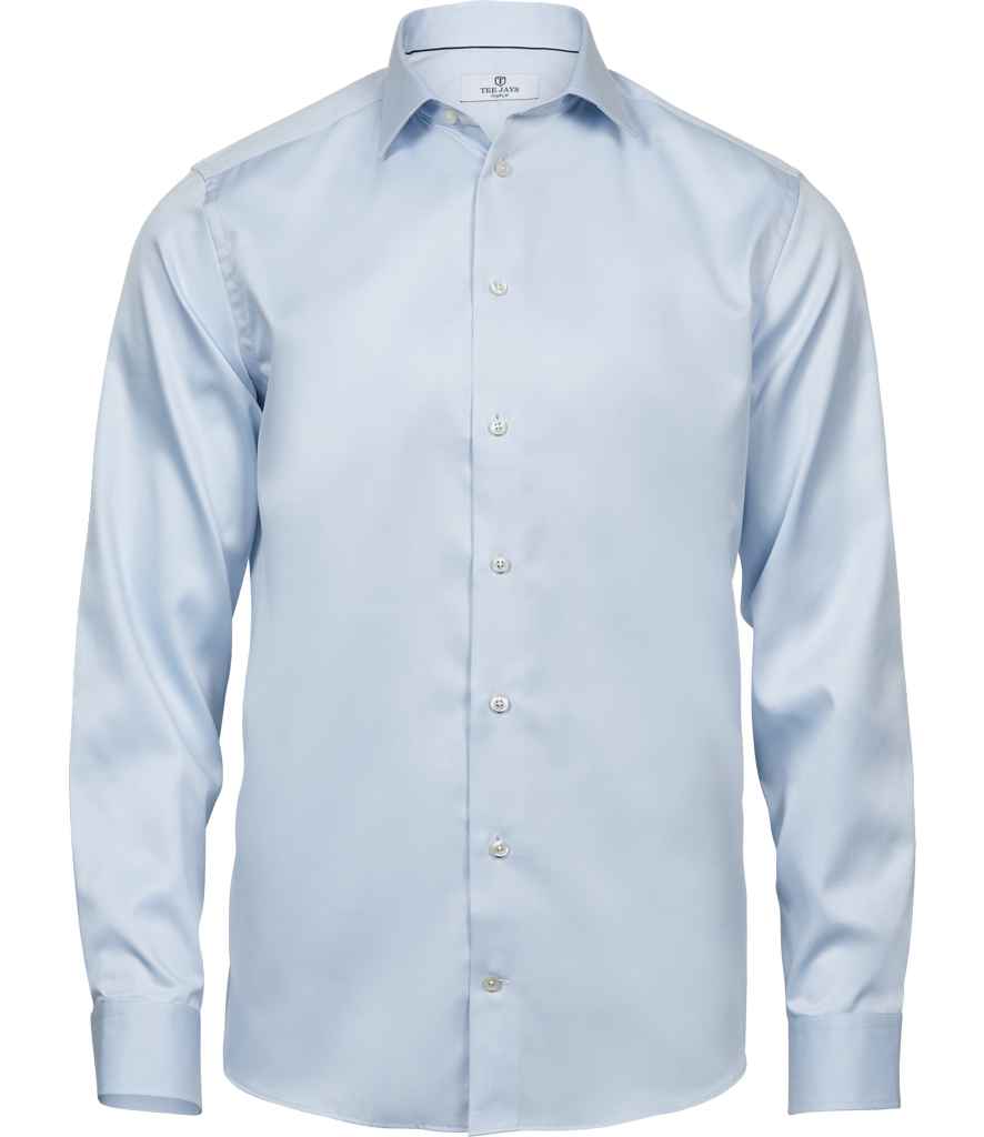 Tee Jays Luxury Comfort Fit Long Sleeve Oxford Shirt | Light Blue