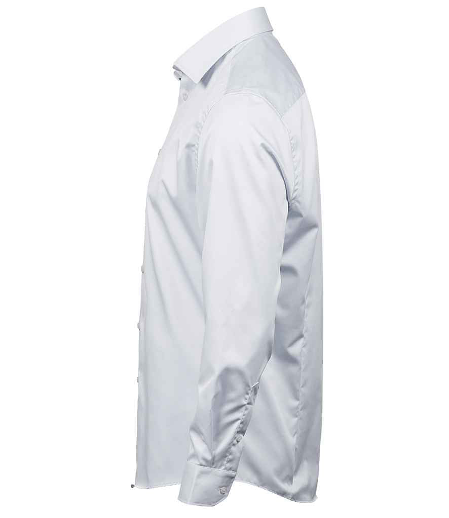 Tee Jays Luxury Comfort Fit Long Sleeve Oxford Shirt | White