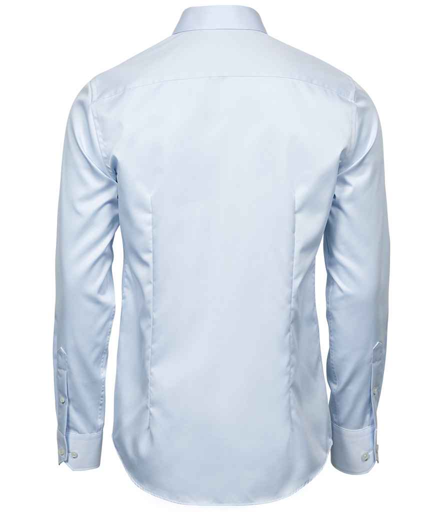 Tee Jays Luxury Slim Fit Long Sleeve Oxford Shirt | Light Blue