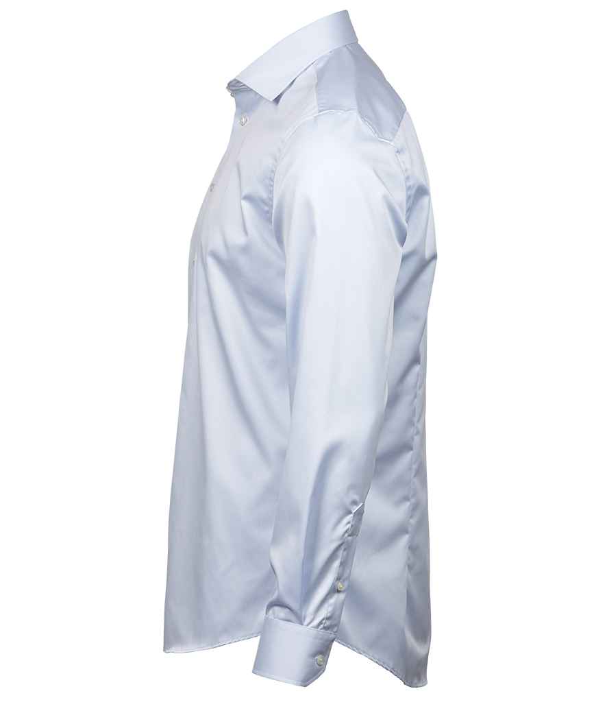 Tee Jays Luxury Slim Fit Long Sleeve Oxford Shirt | Light Blue
