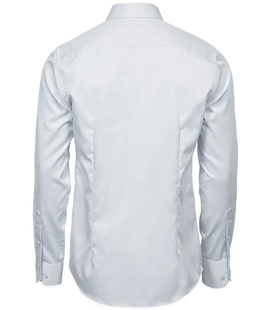 Tee Jays Luxury Slim Fit Long Sleeve Oxford Shirt | White