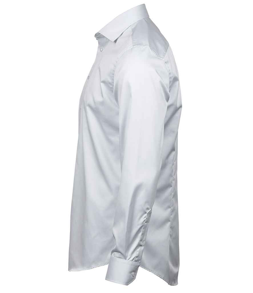 Tee Jays Luxury Slim Fit Long Sleeve Oxford Shirt | White