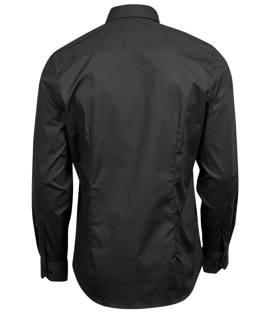 Tee Jays Luxury Stretch Long Sleeve Shirt | Black