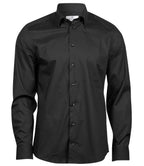 Tee Jays Luxury Stretch Long Sleeve Shirt | Black