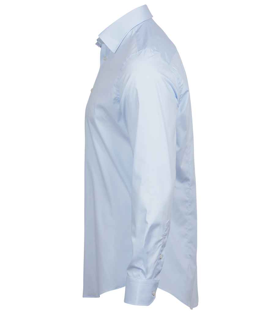 Tee Jays Luxury Stretch Long Sleeve Shirt | Light Blue