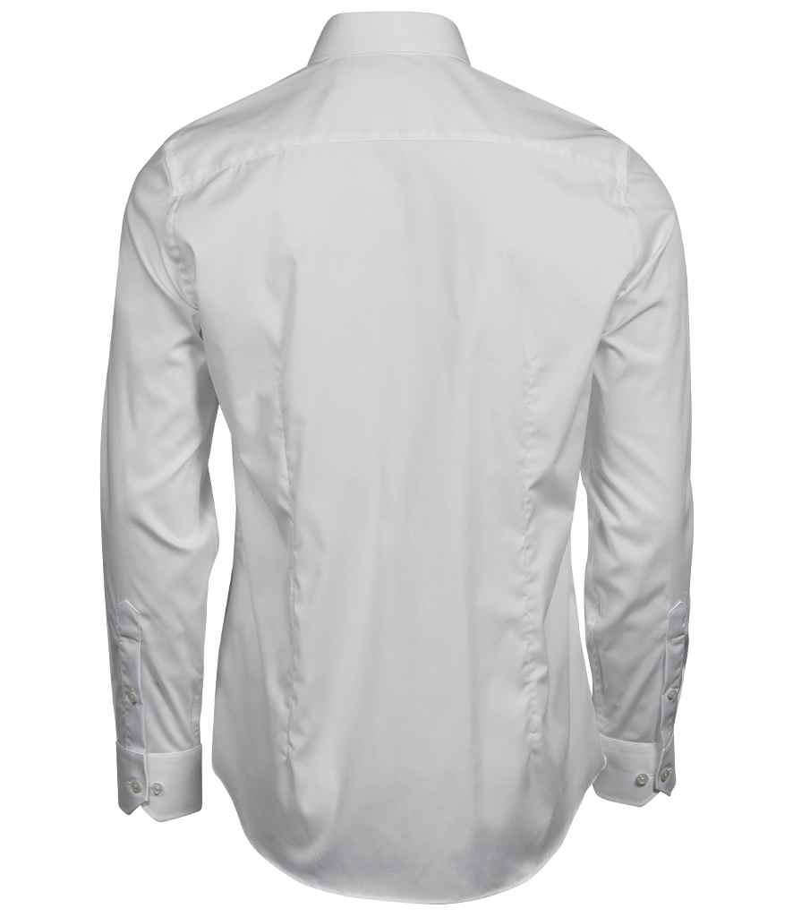 Tee Jays Luxury Stretch Long Sleeve Shirt | White