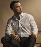 Tee Jays Luxury Stretch Long Sleeve Shirt | White