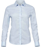 Tee Jays Ladies Stretch Luxury Long Sleeve Poplin Shirt | Light Blue