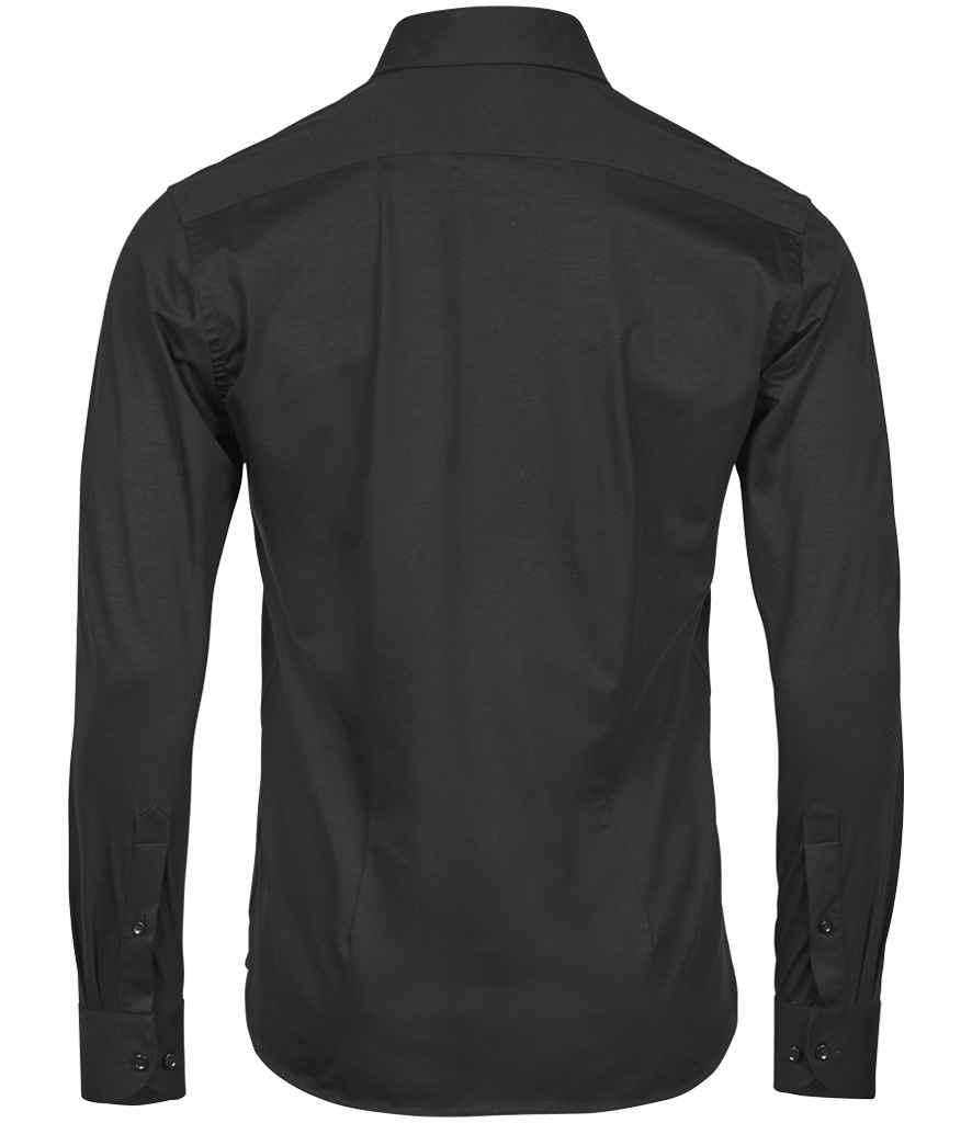 Tee Jays Active Stretch Long Sleeve Shirt | Black