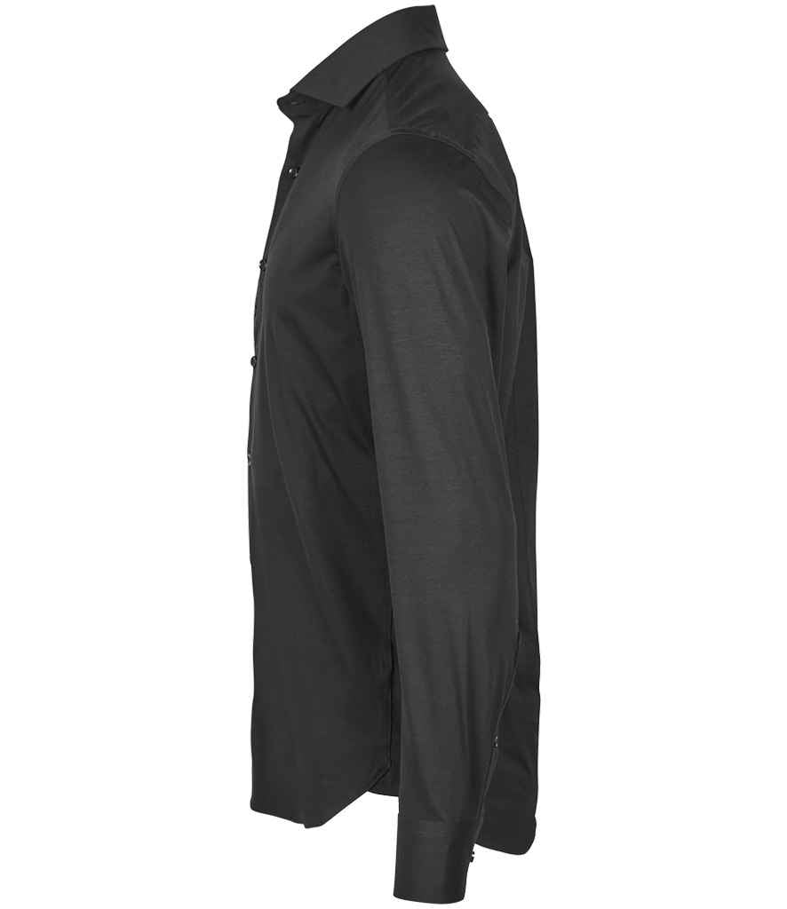 Tee Jays Active Stretch Long Sleeve Shirt | Black