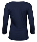 Tee Jays Ladies Stretch 3/4 Sleeve T-Shirt | Navy