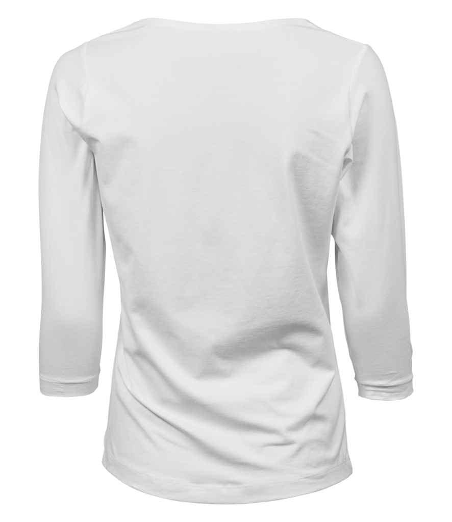 Tee Jays Ladies Stretch 3/4 Sleeve T-Shirt | White