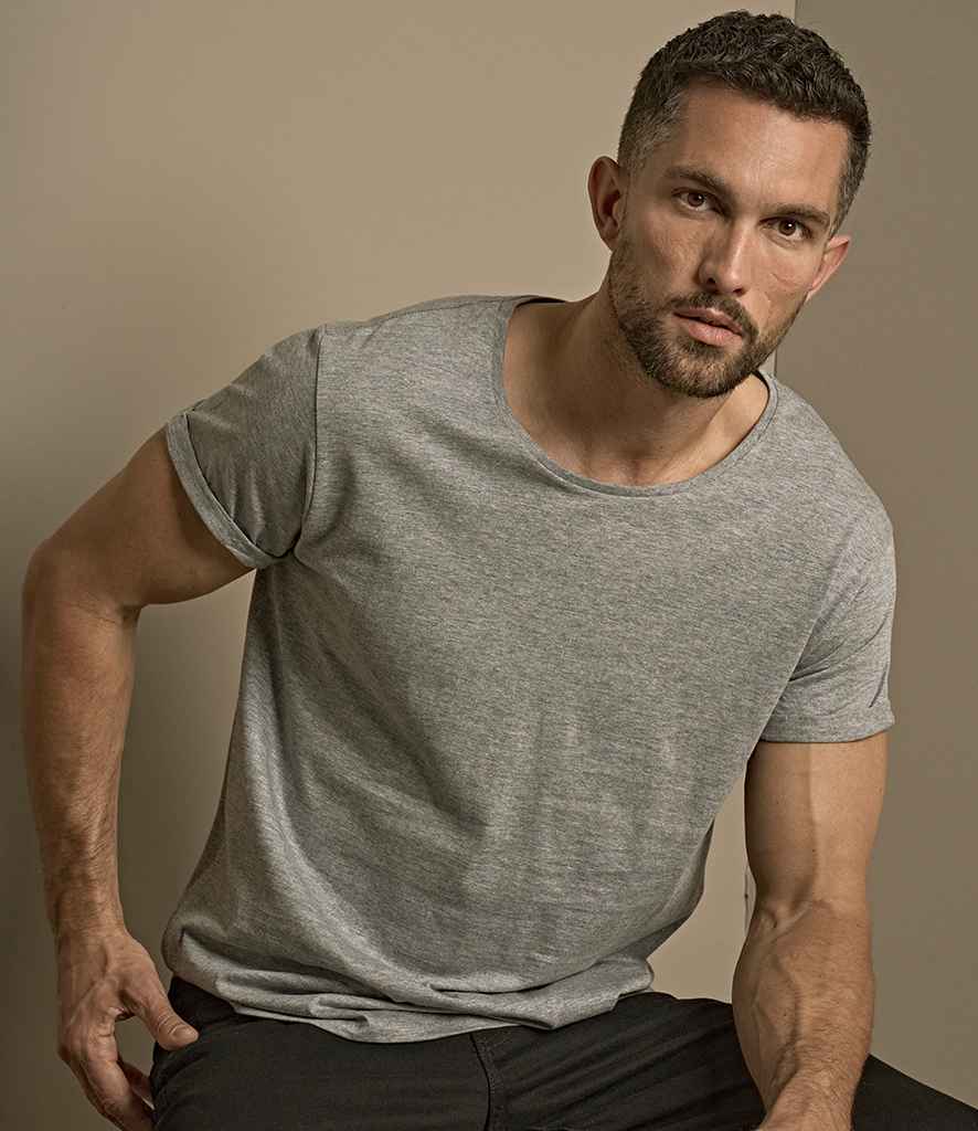 Tee Jays Roll-Up T-Shirt | Heather Grey
