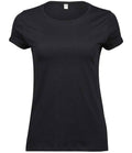 Tee Jays Ladies Roll-Up T-Shirt | Black