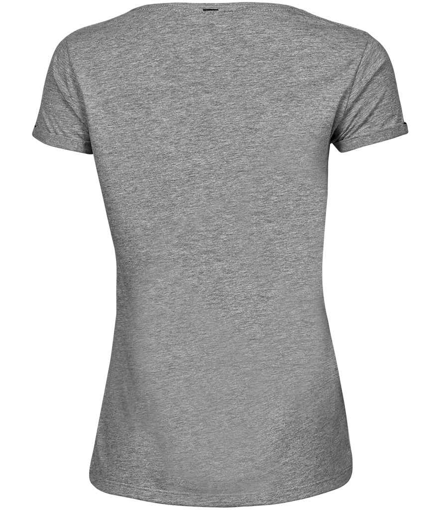Tee Jays Ladies Roll-Up T-Shirt | Heather Grey