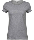 Tee Jays Ladies Roll-Up T-Shirt | Heather Grey