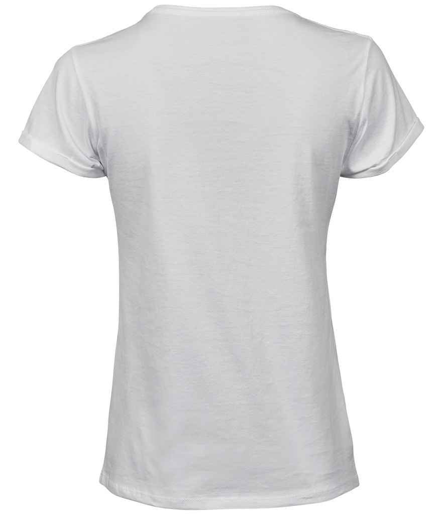 Tee Jays Ladies Roll-Up T-Shirt | White