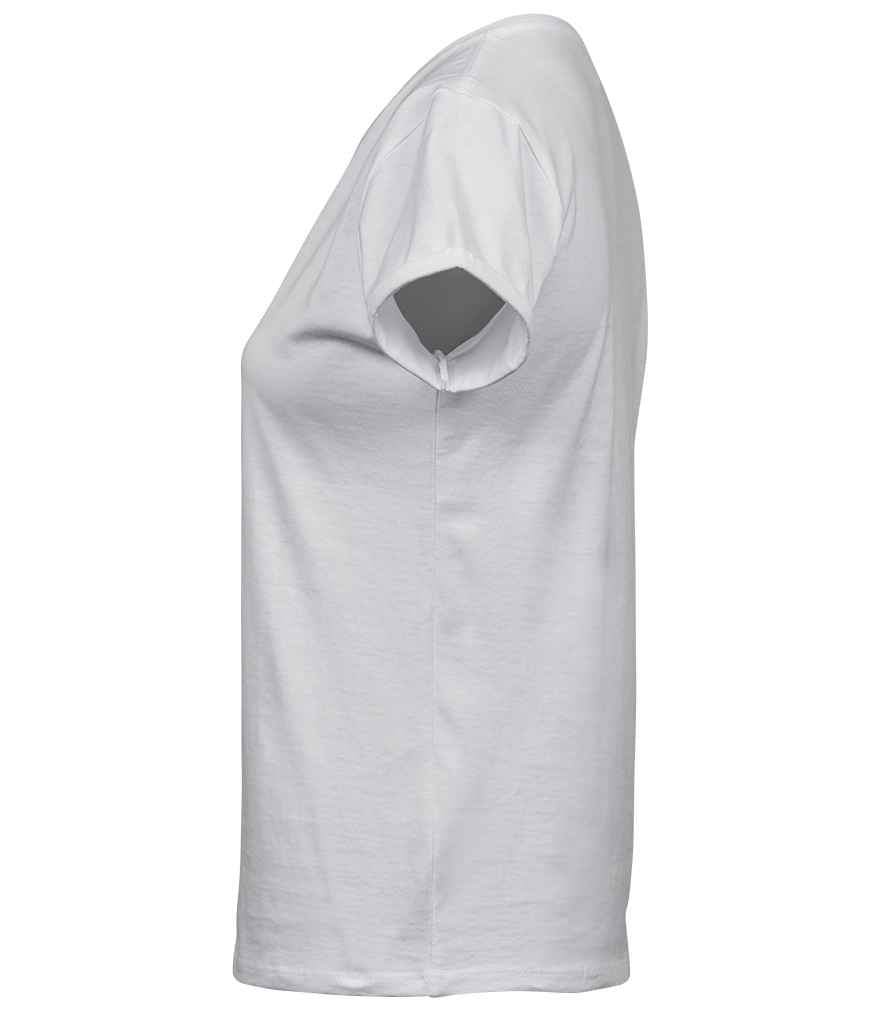 Tee Jays Ladies Roll-Up T-Shirt | White