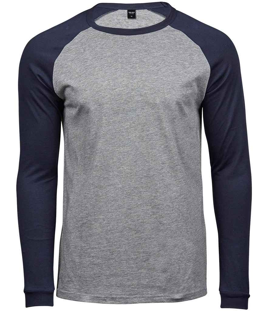 T5072 Heather Grey/Navy Front