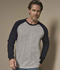 T5072 Heather Grey/Navy Model