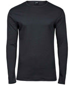 Tee Jays Long Sleeve Interlock T-Shirt | Dark Grey