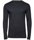 Tee Jays Long Sleeve Interlock T-Shirt | Dark Grey