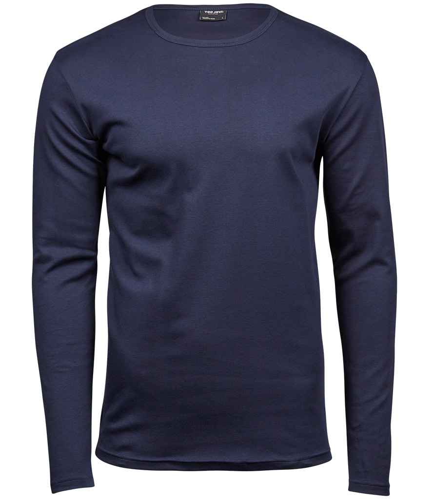 Tee Jays Long Sleeve Interlock T-Shirt | Navy