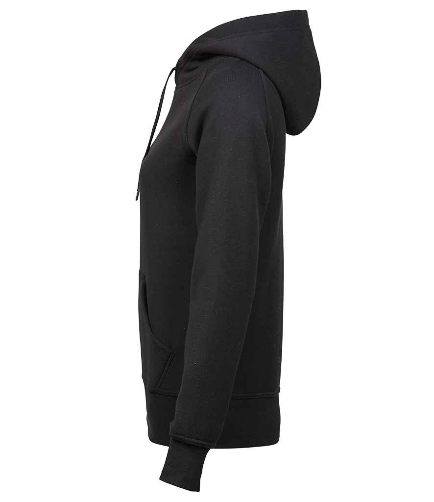 Tee Jays Ladies Raglan Hooded Sweatshirt | Black