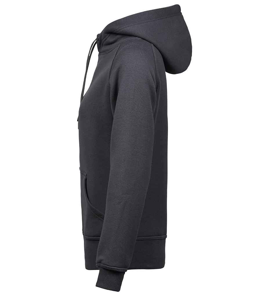 Tee Jays Ladies Raglan Hooded Sweatshirt | Dark Grey