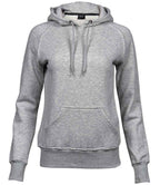 Tee Jays Ladies Raglan Hooded Sweatshirt | Heather Grey