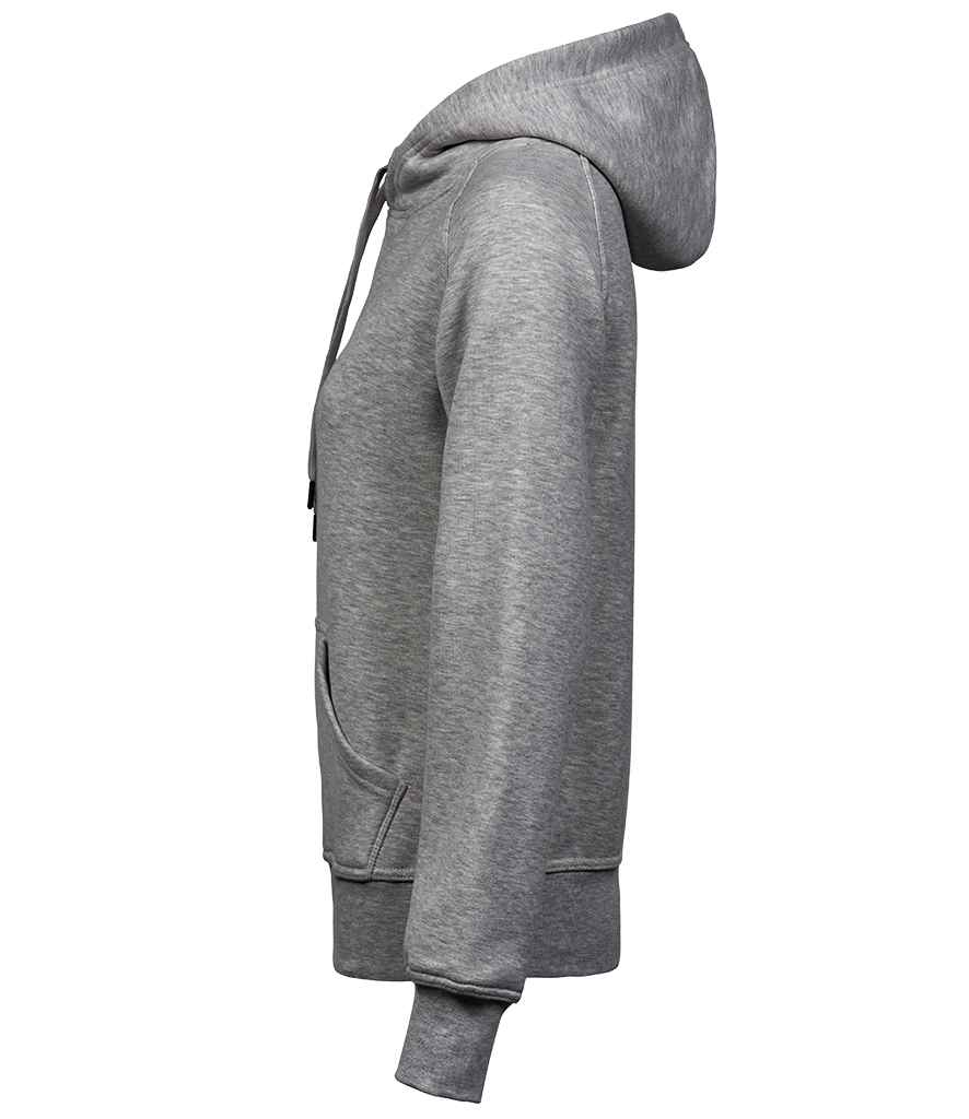 Tee Jays Ladies Raglan Hooded Sweatshirt | Heather Grey