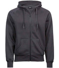 Tee Jays Fashion Zip Hooded Sweatshirt | Dark Grey