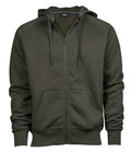 Tee Jays Fashion Zip Hooded Sweatshirt | Deep Green