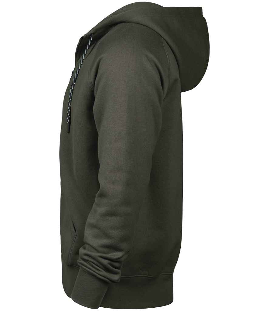 Tee Jays Fashion Zip Hooded Sweatshirt | Deep Green
