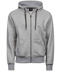 Tee Jays Fashion Zip Hooded Sweatshirt | Heather Grey