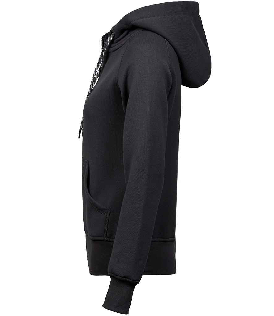 Tee Jays Ladies Fashion Zip Hooded Sweatshirt | Dark Grey