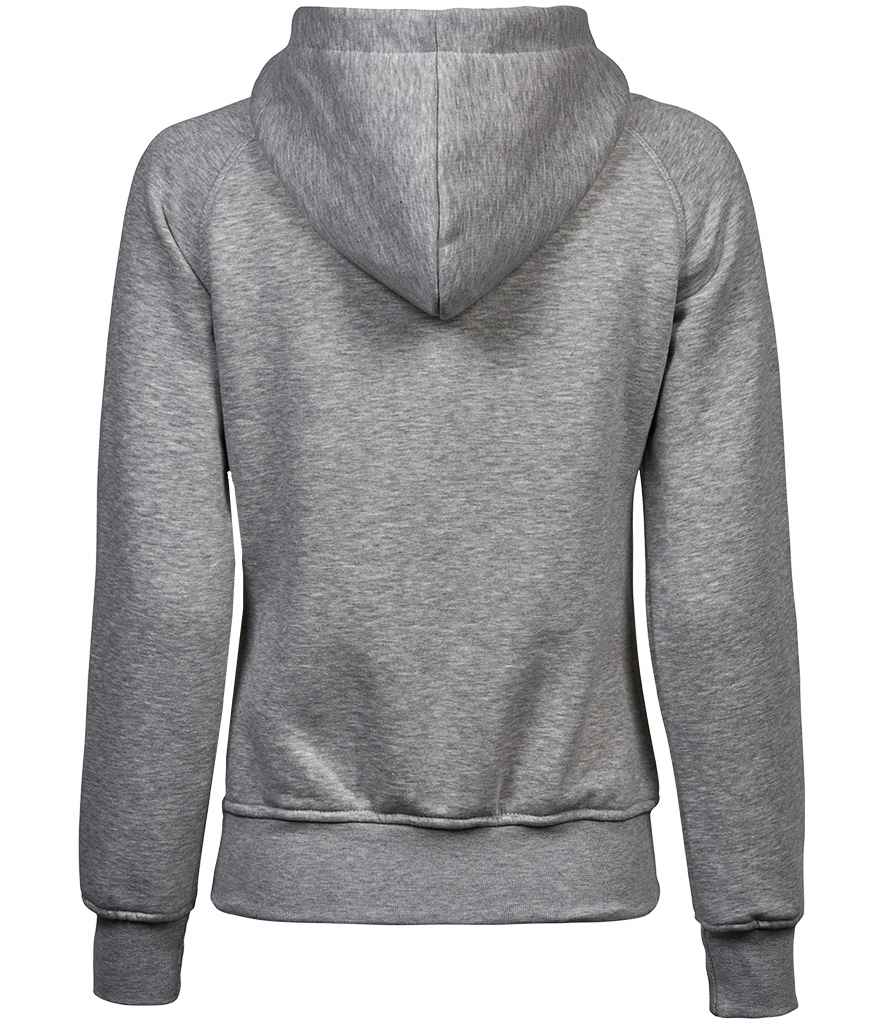Tee Jays Ladies Fashion Zip Hooded Sweatshirt | Heather Grey