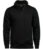 Tee Jays Half Zip Sweatshirt | Black