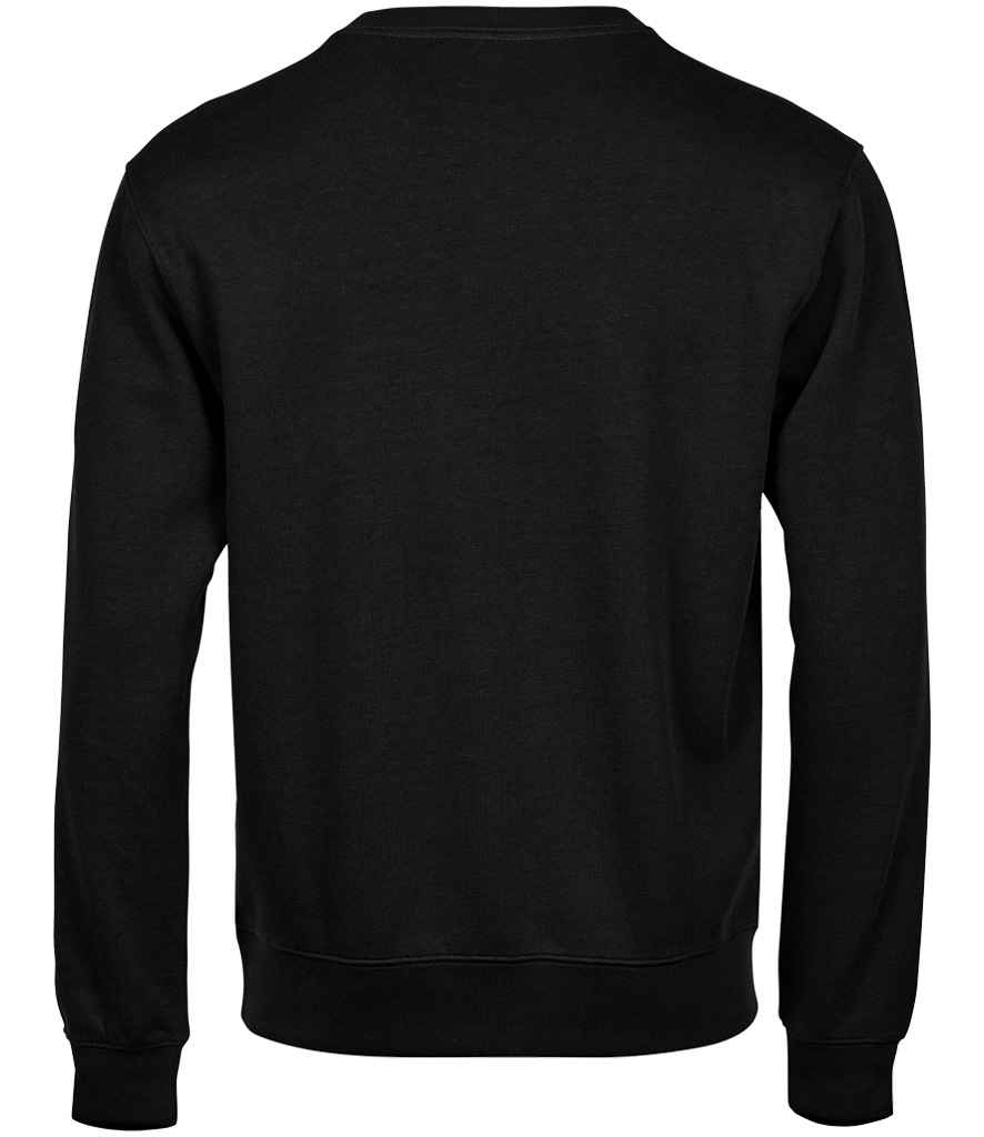 Tee Jays Ribbed Interlock Crew Neck Sweatshirt | Black
