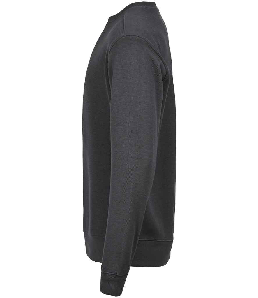 Tee Jays Ribbed Interlock Crew Neck Sweatshirt | Dark Grey