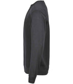 Tee Jays Ribbed Interlock Crew Neck Sweatshirt | Dark Grey