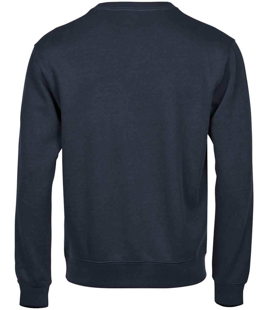 Tee Jays Ribbed Interlock Crew Neck Sweatshirt | Navy