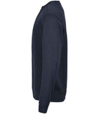 Tee Jays Ribbed Interlock Crew Neck Sweatshirt | Navy