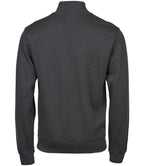 Tee Jays Ribbed Interlock Half Zip Sweatshirt | Dark Grey