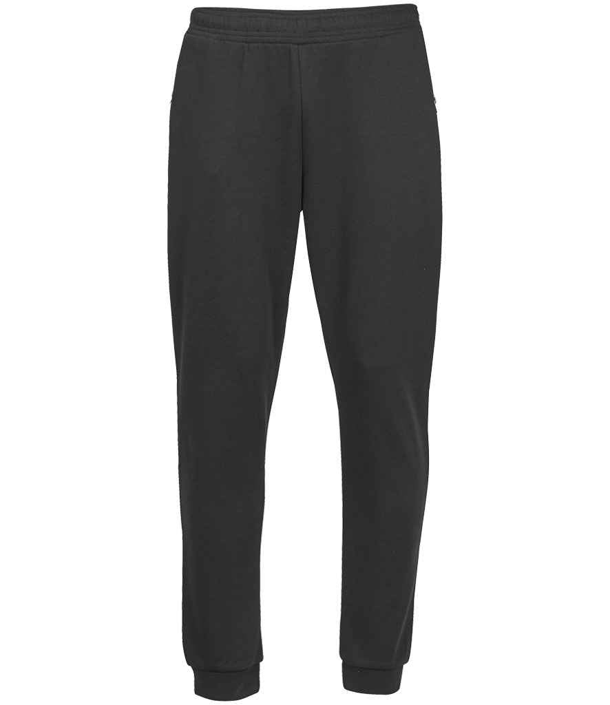 Tee Jays Ribbed Interlock Sweat Pants | Black