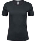 Tee Jays Ladies Interlock T-Shirt | Dark Grey
