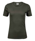 Tee Jays Ladies Interlock T-Shirt | Deep Green